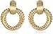 Napier Urban Links Gold-Tone Hoop Frontal Clip-On Earrings