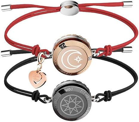 Smart Jewerly Couple Bracelets Touch To Send Out Your Love Black Clothing Amazon Com