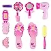 Liberty Imports Stylish Little Princess Dress Up - Beauty Vanity Realistic Pretend Play Set - Ideal Imaginative Pink Fashion Kit for Girls with Hair Dryer, Shoes and Accessories