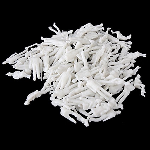 BQLZR New White Unlackiert Architektur 1: 100 Scale Modell Figuren Packung von 100 – Bild 7