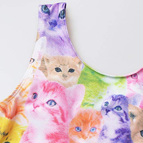 Cat Leotard for Girls Gymnastics Suits Outfits Dance Biketards Cloth Size 10 11 - Thumbnail 3