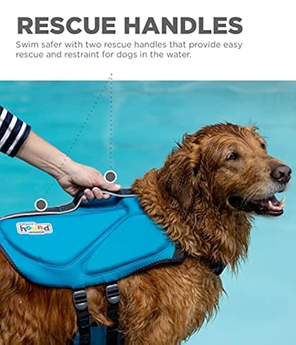 Outward Hound Dawson Swim Blue Dog Life Jacket, Medium in Oman