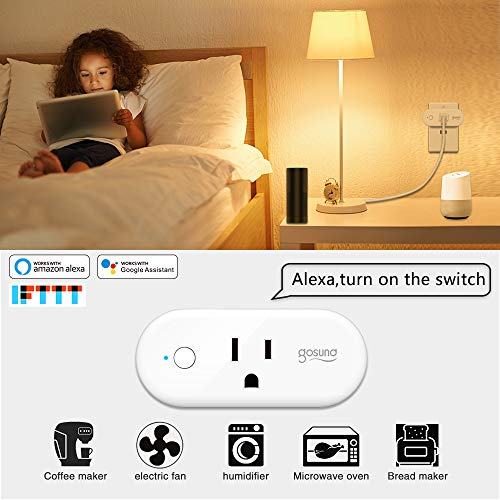 Smart Plug,Gosund 16A Smart Outlet Works with Alexa, Google Home, IFTTT for Voice Control,No Hub Required,Wi-Fi Remote Control Your Smart Socket with Schedule from Anywhere,ETL and FCC Listedï¼ˆ2Packsï¼‰