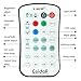 Coidak CO816 E26 RGB LED Color Changing Light Bulb with Timer & 2.4G RF Remote (Can Bypass Obstacles, Not IR), Pure White, Dimmable A19 Lamp, Aluminum Shell, 1-PACK