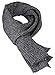 JR Men's Knitted Cashmere Soft Long Winter Warm Scarf Solid/Two Tone Color