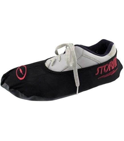 3 Paires De Couvre-chaussures De Bowling élastiques - Noir - Semelles Ajustables - Coton Et Flanelle - 18x16 Cm
