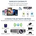 LED Portable HD Wireless Bluetooth Projector Airplay HDMI for iPhone iPad Android Laptop Computers,LCD Wifi Video Projector 1080P Support HDMI USB VGA AV Audio Home Outdoor Movie Gamethumb 2