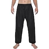 FitsT4 Sports Karate Pants 8oz Middleweight Elastic Waist Martial Arts Pants Perfect for Training or Competition, 000-5