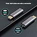 CableCreation USB C Extension Adapter [3-Pack], USB 3.1 Type C Male to Female Convertor 10Gbps, Compatible MacBook/Pro, Galaxy S9/S9+, Pixel 2 XL, etc., Space Gray Aluminum