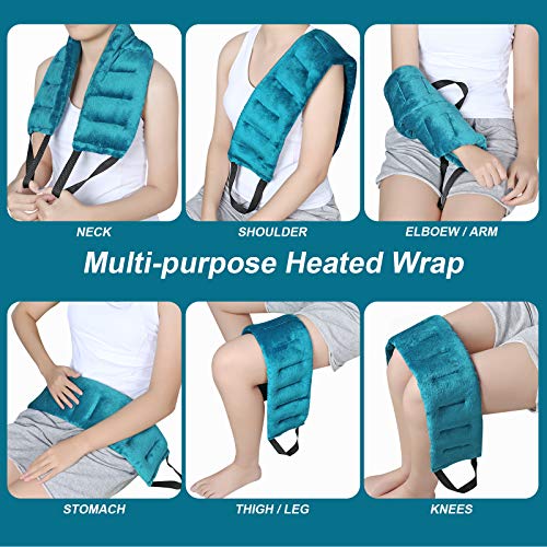 REVIX Heating Pad Microwavable Multi Purpose Heated Wrap for Neck