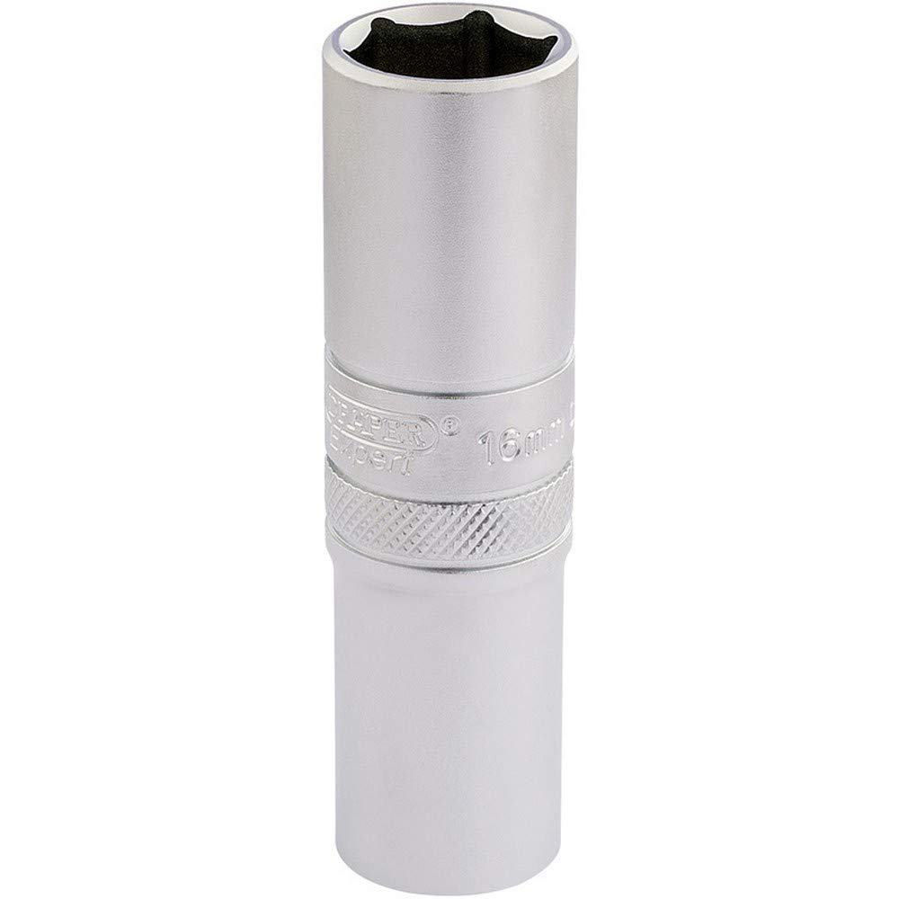 Draper 16648 1/2" Square Drive Hi-Torq 6 Point Deep Socket, 16mm Size — image 1