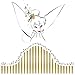 RoomMates Disney Fairies - Tinkerbell Headboard Peel and Stick Giant Wall Decal
