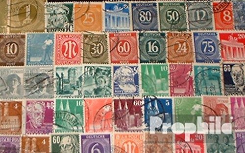 Prophila Collection Allied Cast in Germany 50 various stamps Zones West + East after the 2. War (Stamps for collectors)