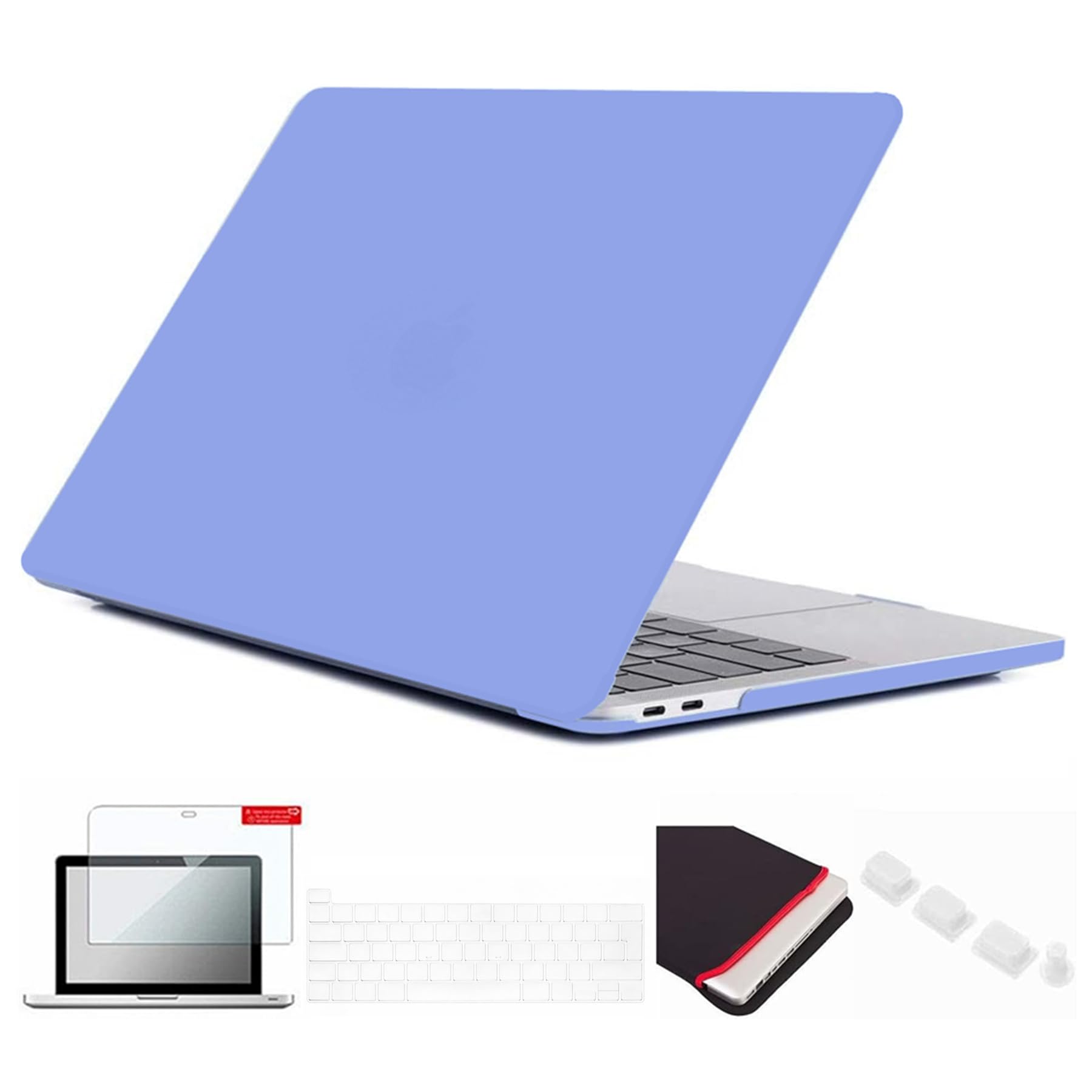 Se7enline Compatible with MacBook Pro 13 Case 2016-2023 Laptop Cover for MacBook Pro M1/M2 A2338/A2251/A2289/A1706/A1989/A2159 with Sleeve, Keyboard Skin, Screen Protector, Dust Plug, Serenity Blue