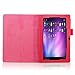 Infiland Folio Case for Alldaymall A88X 7'' Tablet, PU Leather Slim Stand Case Cover for Alldaymall A88X / Alldaymall A88S / Alldaymall A88 7-inch Quad Core Google Android 4.4 KitKat Tablet, Red