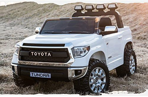 two-passenger car TOYOTA TUNDRA STYLE: is powerful, beautiful, all-terrain! ELECTRIC CAR WITH REMOTE CONTROL BATTERY in total 12v-7ah. Ride on Power wheels for boys and girls from 3 years!