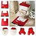 Coolrunner 3pcs Christmas Decor Lovely Santa Claus Toilet Seat Cover And Rug Bathroom Set