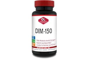Olympian Labs DIM Diindolylmethane Supplement 150mg, 60 Caps Metabolize Estrogen Level, Prostate, Uterine, Cervical Health