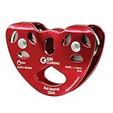 GM CLIMBING UIAA Certified Zipline Kit Double Speed Pulley / Trolley with Oval Carabiner Professional