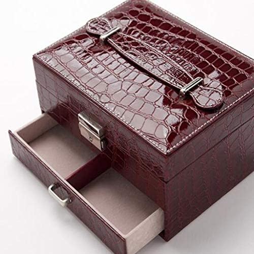 AJZXHE Storage box, jewelry storage box, leather jewelry box