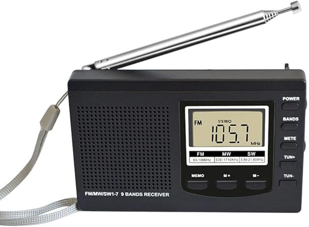 ENticerowts HRD-310 Mini AM FM Radio Receiver Portable Digital LCD ...