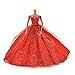 1pcs Fashion Dolls dresses Wedding Trailing Skirt Dress doll clothes Red