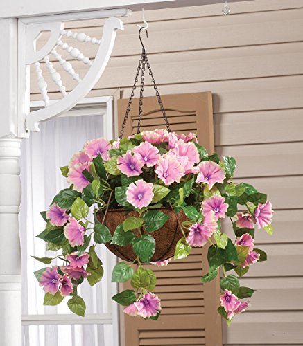 Fully Assembled Petunia Hanging Basket by OakRidgeTM Outdoor