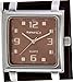 Nemesis BBB516B Men's Dark Brown Wide Leather Cuff Band Analog Brown Dial Watch