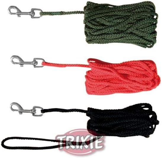Trixie Tracking Dog Leash, 5 m x 5 mm, Red, 5 m/ø 5 mm (Pack of 1)