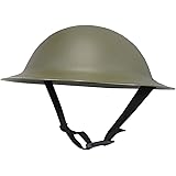 Nicky Bigs Novelties Adult WW2 Ally British Army Helmet - Lightweight Thick Plastic WW1 Reenactment Costume Hat, Olive Drab G