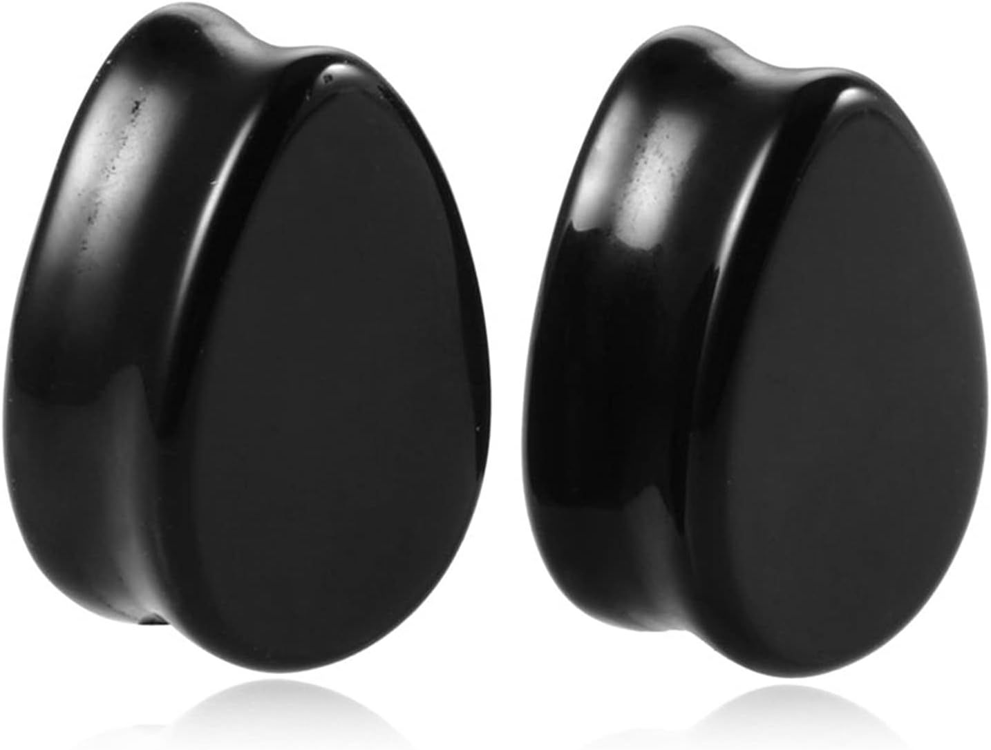 LDGR Teardrop Stone Oor Vlees Tunnel Plug Piercing Opaliet Steen Oorbel