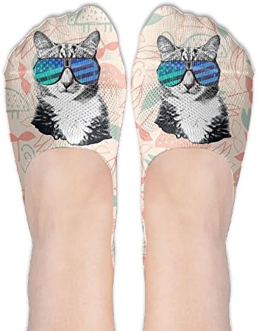 American Flag Cat Men's Short Low Cut Boat Line Sock