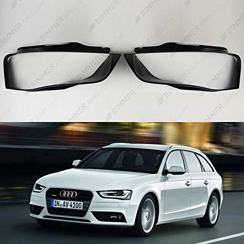 Headlight Lens Covers Replacement for A4 / S4 B8 (2011-2016) Facelift PAIR (L+R)