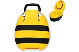 My Carry Potty - Bumble Bee Travel Potty, Award-Winning Portable Toddler Toilet Seat for Kids to Take Everywhere