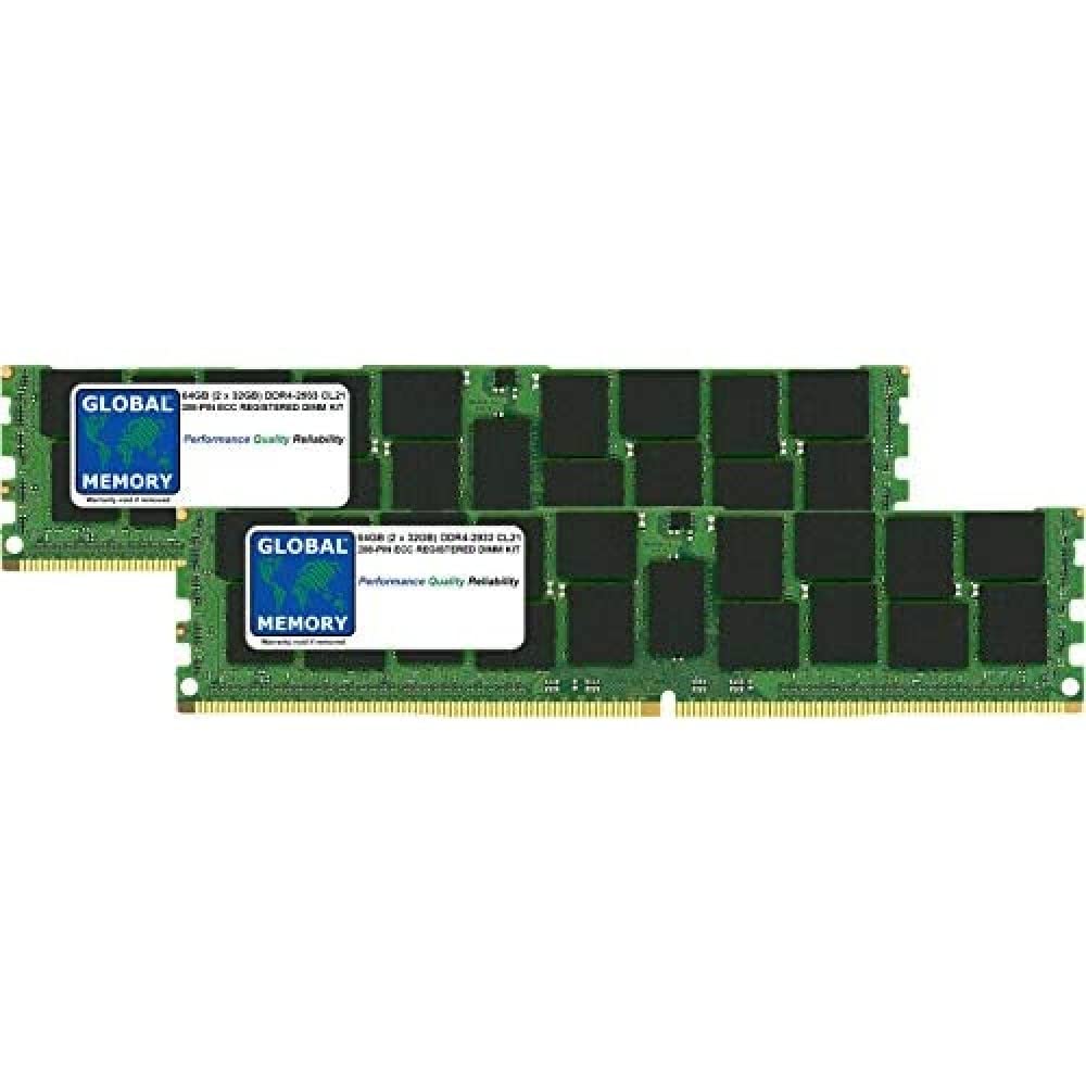 64GB (2 x 32GB) DDR4 2933MHz PC4-23400 288-PIN ECC REGISTERED DIMM (RDIMM) MEMORY RAM KIT COMPATIBLE WITH MAC PRO (2019)