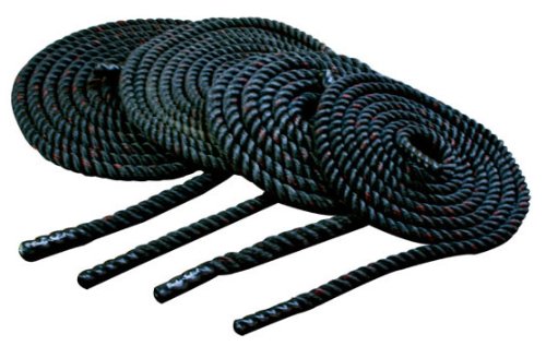 Body-Solid Tools Fitness Training Rope, Black, Diameter/30'