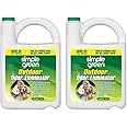 Simple Green Outdoor Odor Eliminator for Pets, Dogs, 1 gallon Refill - Ideal for Artificial Lawns & Patio, Milky White (Pack of 2)