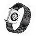 iWatch Band 42mm - MixcTech Stainless Steel Wrist Bracelet Clasp with Milled Polishing Shiny Solid Connector Buckle Strap for iWatch (Black)