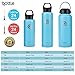 32oz Stainless Steel Sports Water Bottle - hydro-Water qottle Thermal Wide Mouth Flask Thermos Hot and Cold Double Wall Vacuum Insulated Travel Mug-Tiffany Blue