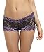 Sofishie Stylish Heart Shape Boy Short - BlackPurple - Medium
