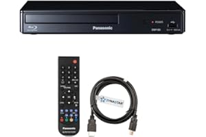 Region Free Blu-Ray Player Compatible with Panasonic DMP-BD Multi Region Code Free | Blu-Ray Regions A, B, C | DVD Regions 0-8 with Dynastar 6FT HDMI Bundle