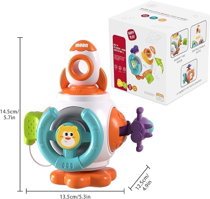 Brinquedo Sensorial Bebê Infantil Montessori Cubo De Atividades Educativo 6 Em 1.