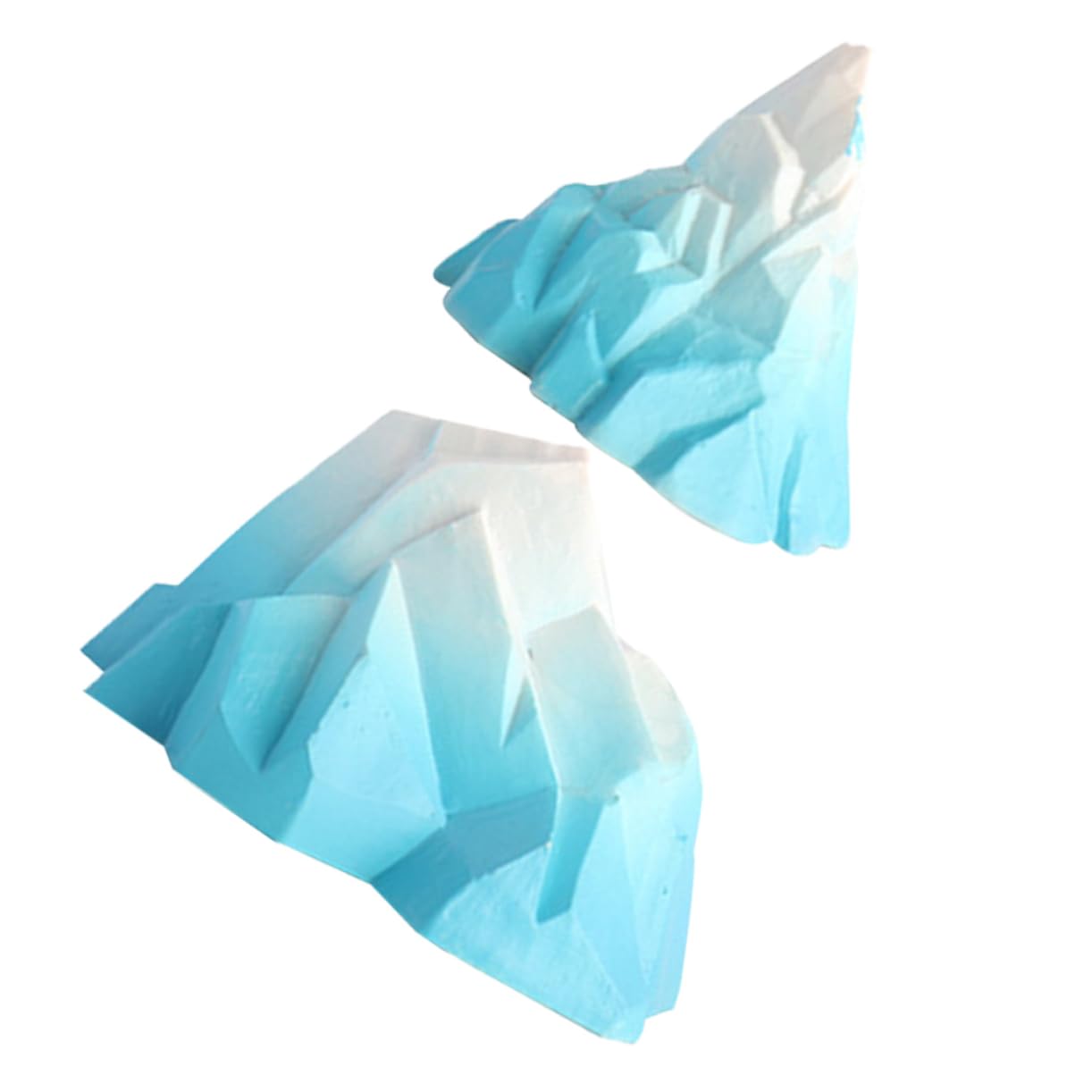 FUNOMOCYA 2 Pcs Miniature Floeberg Ornament for Aquarium Decoration Iceberg Landscape Fish Tank Decor Ideal for Seabass and Other Fish Realistic Aquarium Ornament