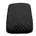 Ezzy Auto Black Leather Console Center Armrest Lid Cover Skin Protector Jacket for Honda Civic