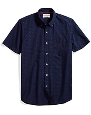 Men's Slim-Fit Short-Sleeve Dobby Shirt