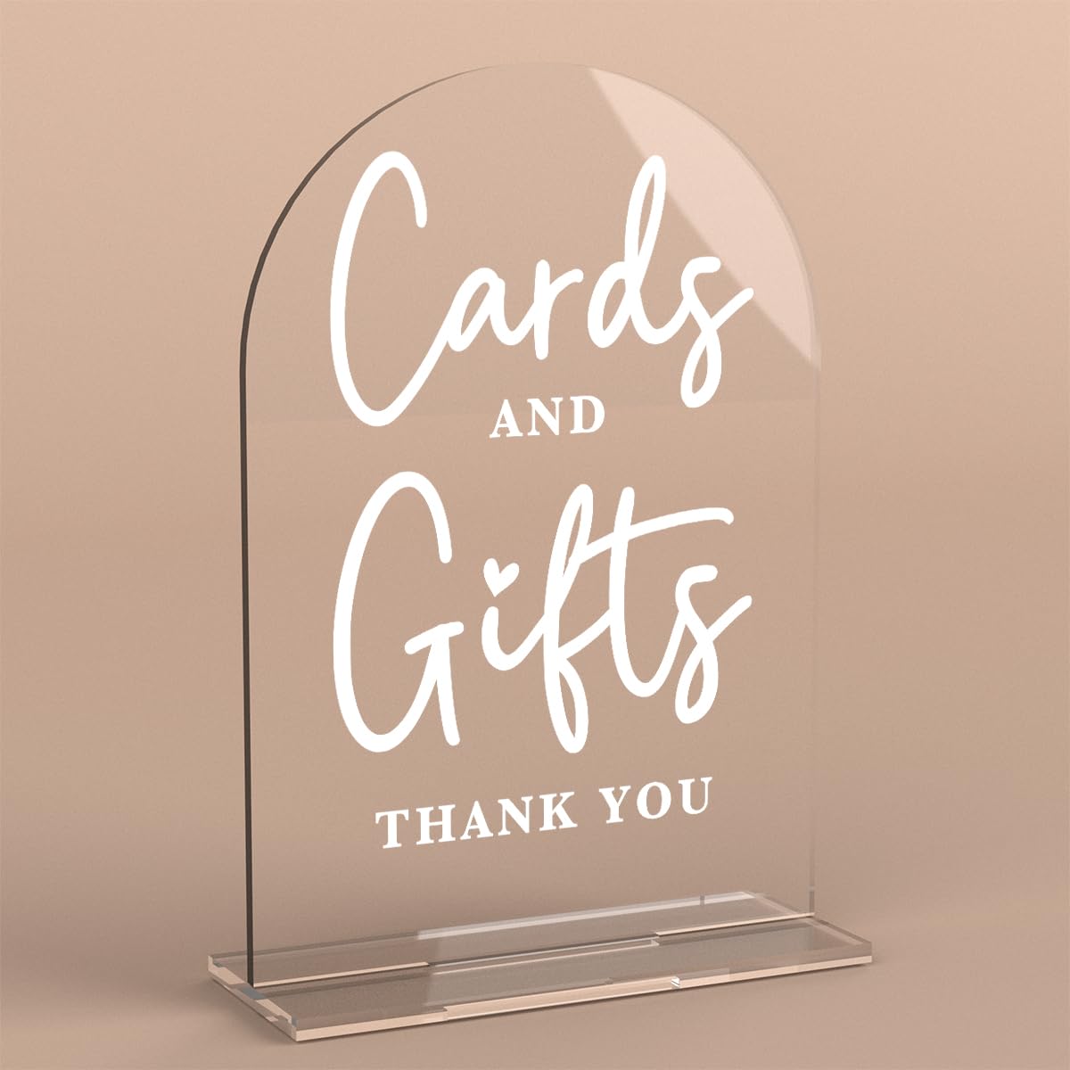 Photo 1 of Acrylic Wedding Sign Cards and Gifts Sign for Wedding Wedding Signs for Ceremony Modern Calligraphy Arch Acrylic Table Top Sign for Wedding Reception and Event Party Table