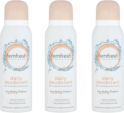 Femfresh 125ml Feminine Freshness Deodorant Spray Pack of 3