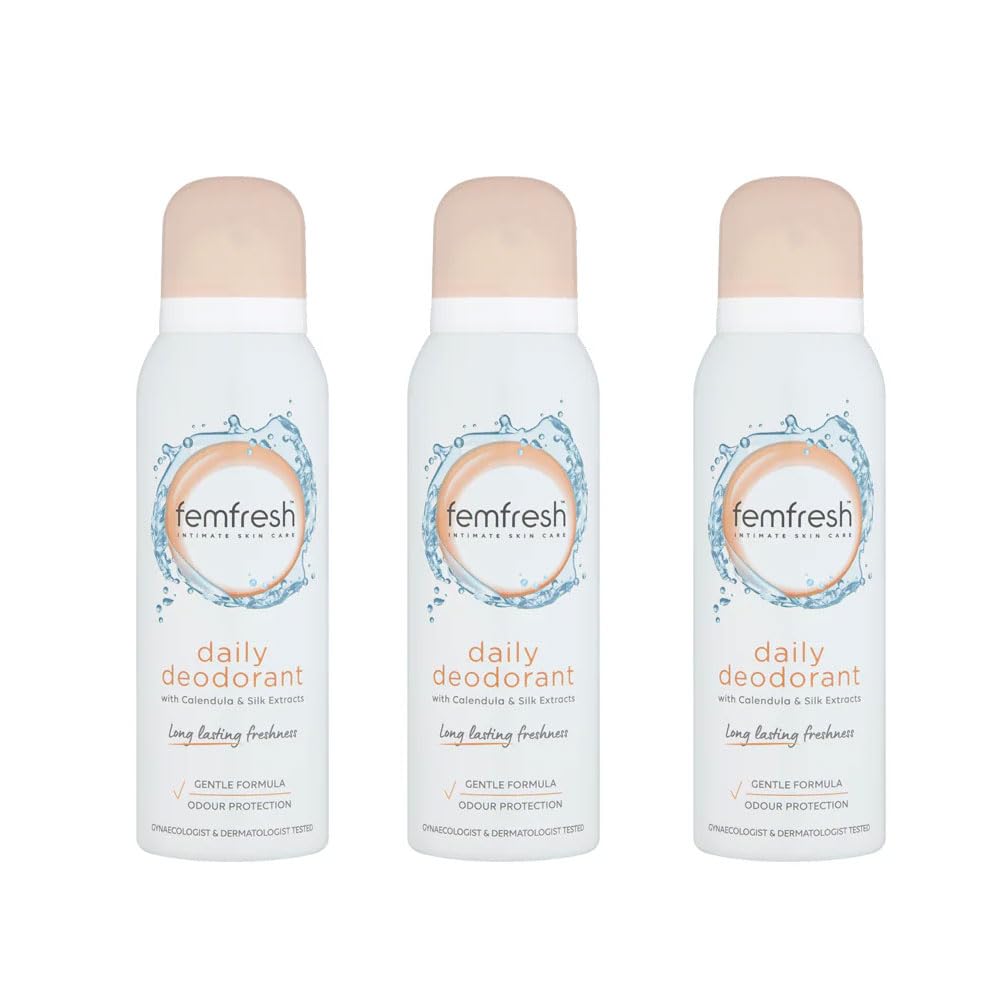 Femfresh 125ml Feminine Freshness Deodorant Spray x Pack of 3