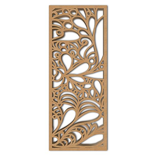 nish! MDF Jali Deco Panel for Room Partition, Screen, Divider, Door 02701 (MDF, 2.4ft x 6ft