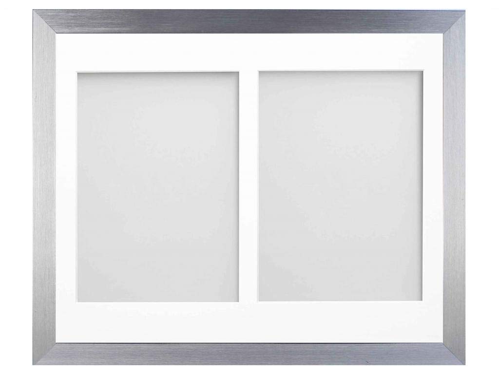 Frame Company Simpson Silver Multi Aperture Photo Frame, 16x12 for 9x7 inch (x2)